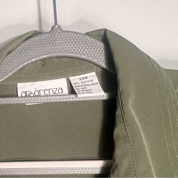 Olive Green Button-Up Blouse - Picture 4 of 4